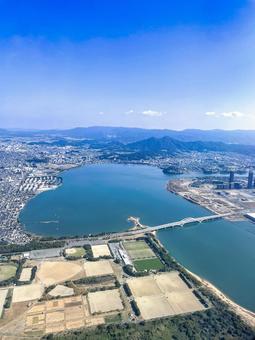 福岡市上空2 福岡市上空2の写真