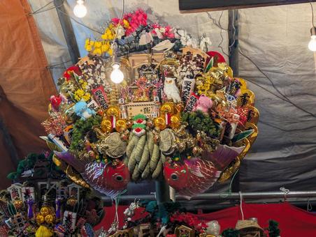 熊手 酉の市,熊手,秋の写真素材