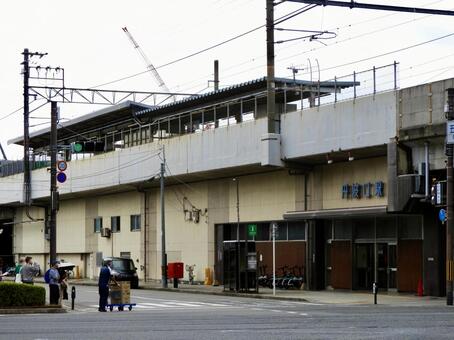 JR嵯峨野線丹波口駅舎 丹波口駅,丹波口,嵯峨野線の写真素材