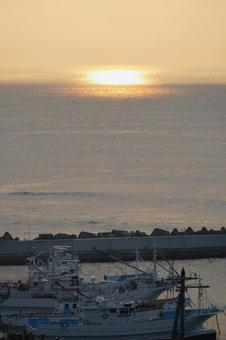 漁港の朝 漁港の朝の写真