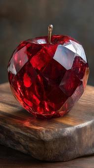 洗練されたデザインのクリスタルアップルの写真