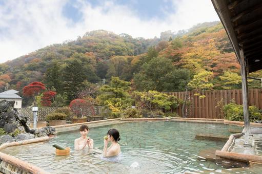温泉イメージ 温泉イメージ 女性,温泉,人物の写真素材
