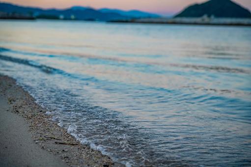 四国　愛媛県　星の浦海浜公園の朝 星の浦海浜公園,公園,瀬戸内海の写真素材