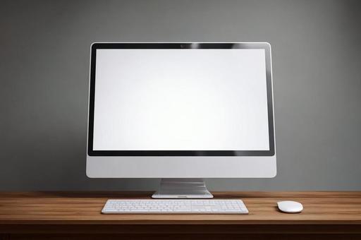 パソコン モックアップ iMac風 パソコン モックアップ iMac風の写真