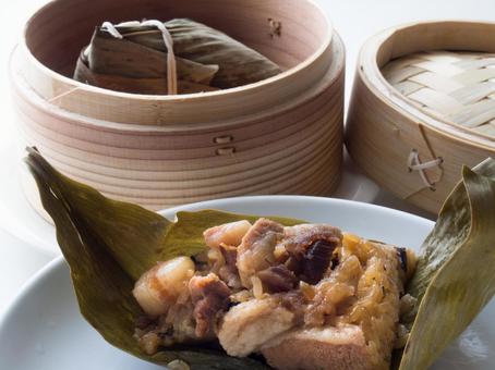 中華ちまきと蒸籠 中華ちまきと蒸籠 ちまき,粽,中華の写真素材