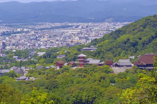 世界遺産 清水寺と京都の街並み 世界遺産 清水寺と京都の街並み 清水寺,世界遺産,国宝の写真素材