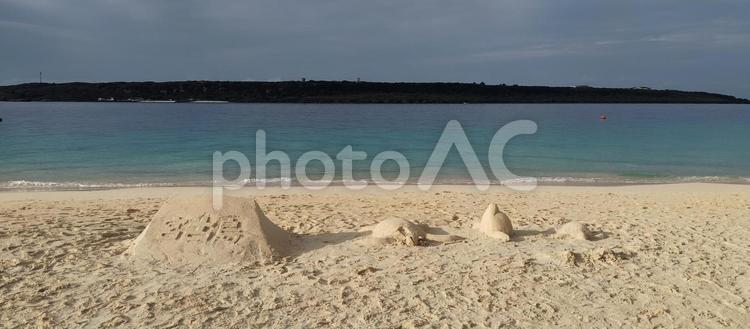 与那覇前浜　宮古島と作成したアート 沖縄県,宮古島,与那覇前浜の写真素材