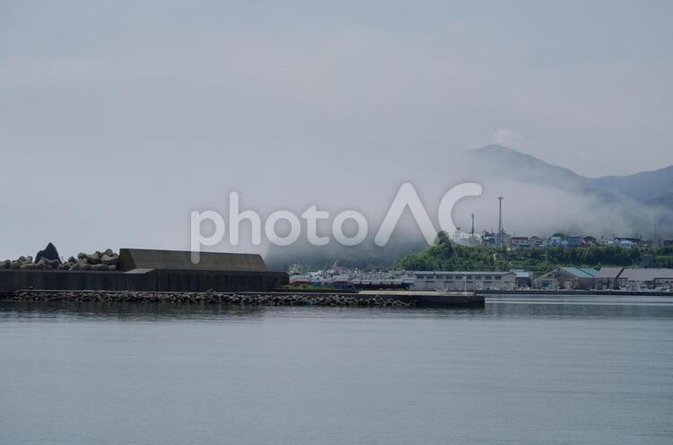 海辺の風景 海辺,霧,漁業の写真素材