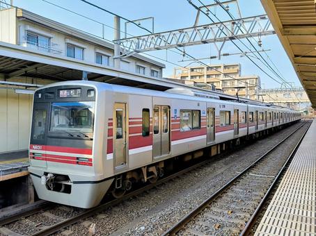 新京成電鉄、N800型、旧塗装 新京成電鉄、N800型、旧塗装 京成電鉄,京成,松戸線の写真素材