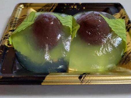 Photo, water bread, koji bean paste, frozen dessert, 
