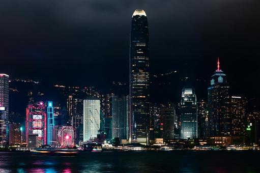 香港・ビクトリア・ハーバー 香港・ビクトリア・ハーバー 香港,夜景,風景の写真素材