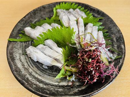 太刀魚の刺身 太刀魚,刺身,魚の写真素材