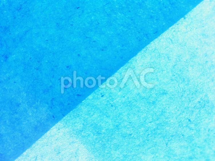 和紙　青と水色(ハーフ三角) 和紙,背景,紙の写真素材