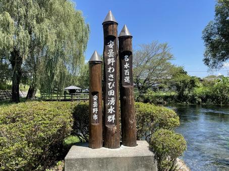 安曇野わさび田湧水群 安曇野わさび田湧水群 信州,安曇野,湧水の写真素材