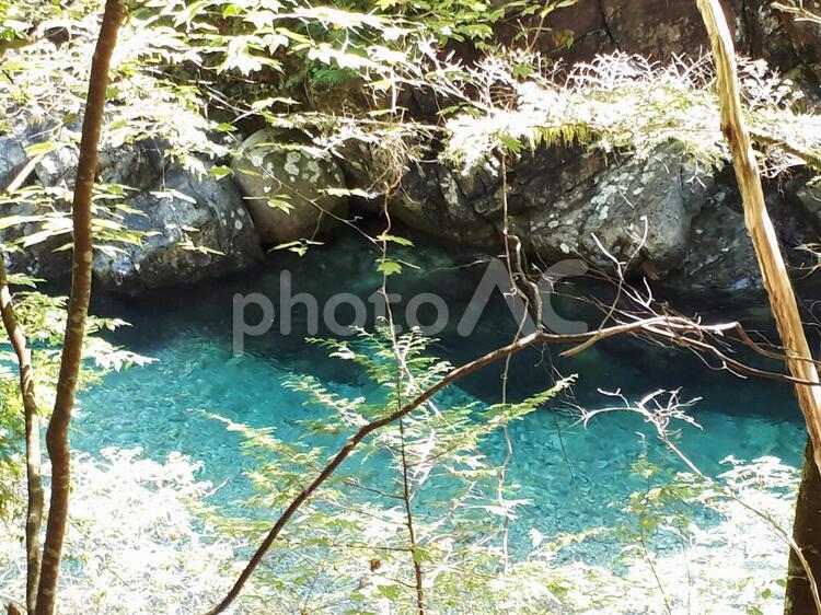信州・阿寺渓谷(阿寺川) 自然,川,風景の写真素材