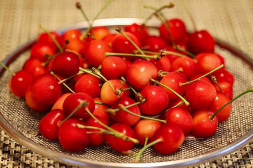 サクランボ さくらんぼ,桜桃,実の写真素材