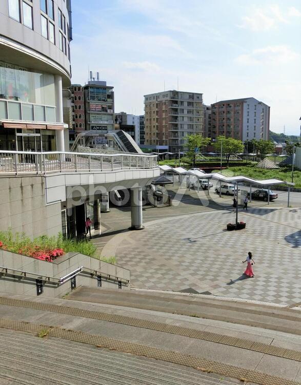 センター北駅前【横浜】 センター北,センター北駅,駅前の写真素材