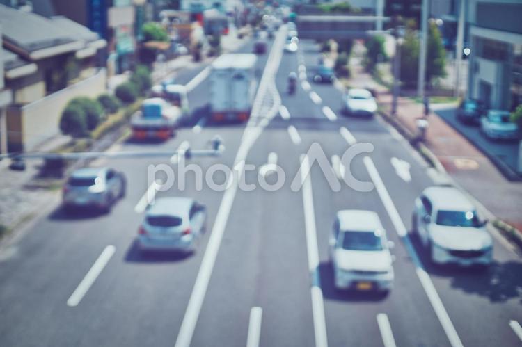 車線の多い道路ぼかし風景 道路,道,車の写真素材