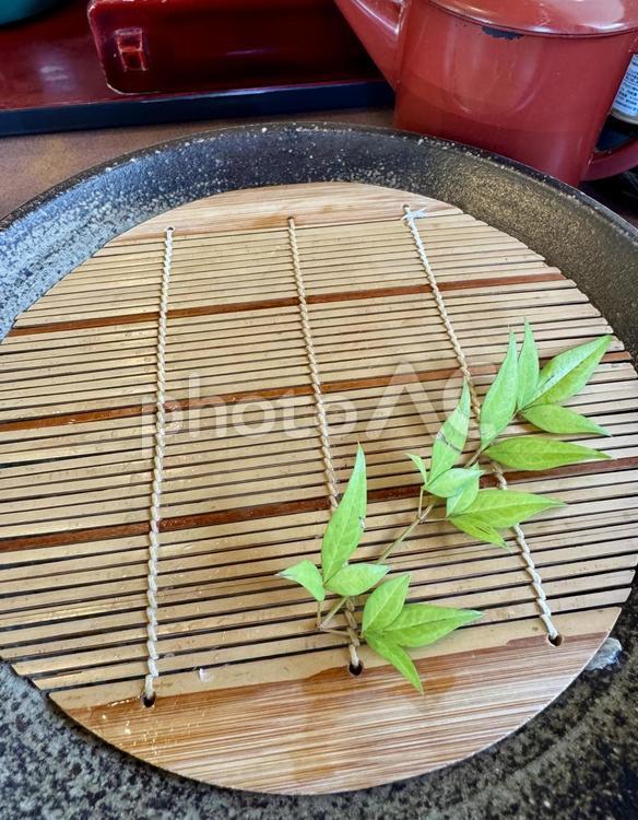 ざる蕎麦を食べた後 ざる蕎麦,蕎麦,食後の写真素材