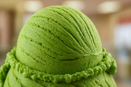 抹茶アイスのクローズアップ 抹茶アイスのクローズアップの写真