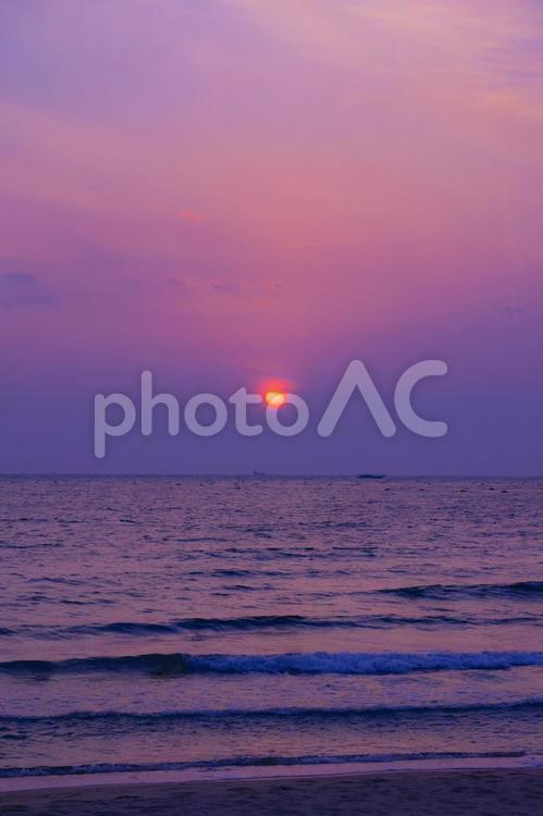 マジックアワー　癒される風景写真 風景,海岸,観光の写真素材