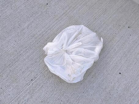 レジ袋のゴミ ゴミ,ポイ捨て,レジ袋の写真素材