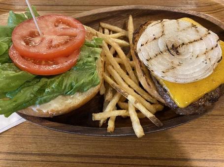 ハンバーガー ハンバーガー 食事,グルメ,ハンバーガーの写真素材