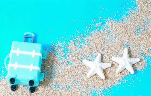 Photo, sand, carry case, beach image, 