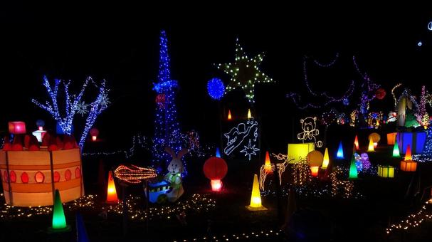 ＜千葉県＞クォードの森・イルミネーション クォードの森,イルミネーション,ライトアップの写真素材