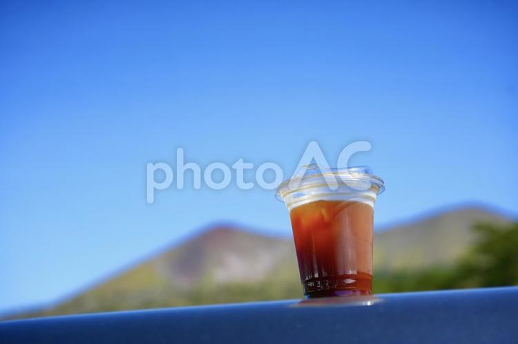 テイクアウトのアイスコーヒー コーヒー,アイス,夏の写真素材