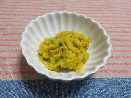 かぼちゃサラダ かぼちゃサラダ かぼちゃ,サラダ,献立の写真素材