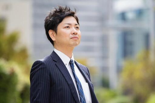 Outdoor businessman Outdoor businessman
