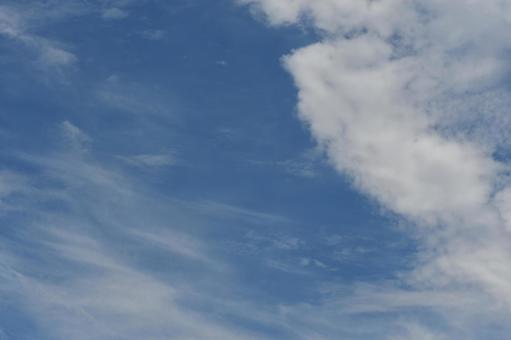 青い空と白い雲 青い空と白い雲の写真