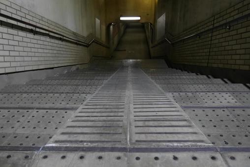 下り入口 てすり,手すり,手摺りの写真素材