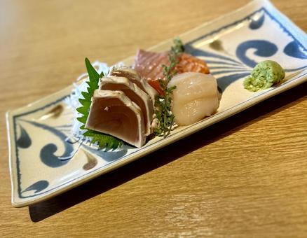 刺身3種盛り合わせの写真