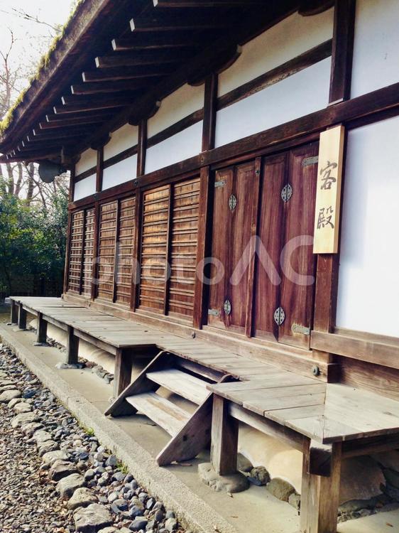 平安時代の客殿 木材,何人もありません,建築の写真素材