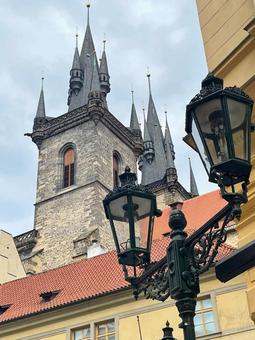 プラハの街並み プラハの街並み,プラハ,夏の写真素材
