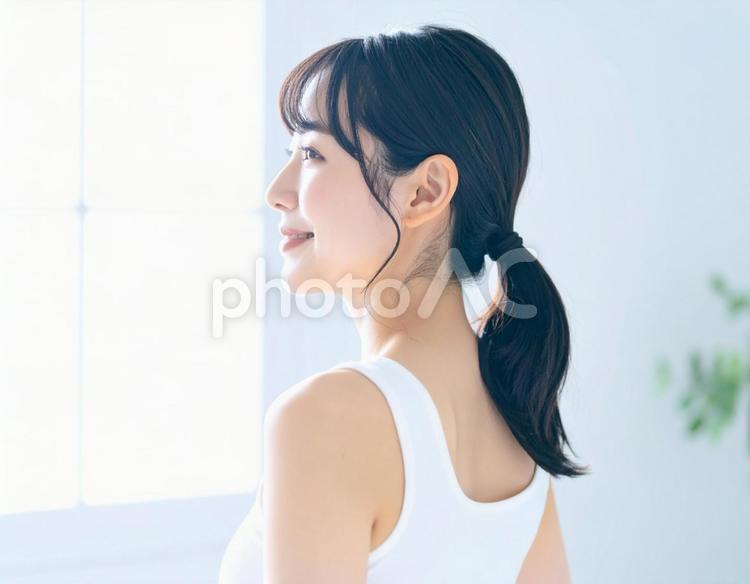 化粧品・美容イメージの女性 7 女性,美容,微笑みの写真素材