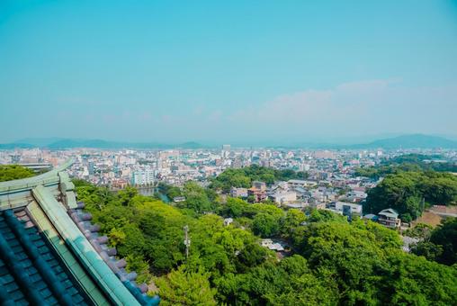 【和歌山】和歌山城からの街並み 2025 【和歌山】和歌山城からの街並み 2025 和歌山城,城,和歌山の写真素材