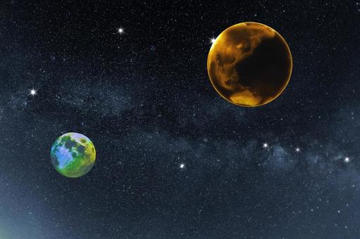 宇宙イメージ素材/地球温暖化・月緑化 宇宙イメージ素材/地球温暖化・月緑化 宇宙,太陽系,惑星の写真素材