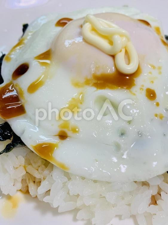 目玉焼きご飯（醤油マヨネーズ） 目玉焼き,目玉焼きご飯,醤油マヨネーズの写真素材
