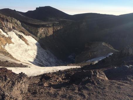 富士山火口 富士山火口 富士山,日本一,山の写真素材