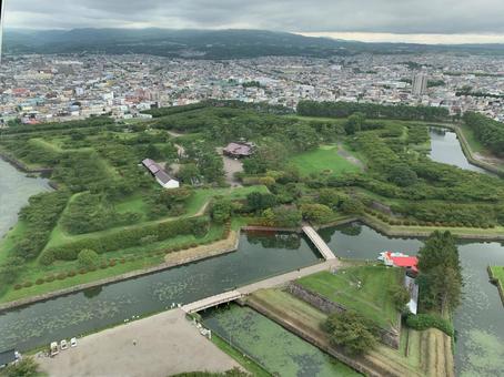 五稜郭を見下ろして 五稜郭を見下ろして ゴールデンカムイ,北海道,函館の写真素材