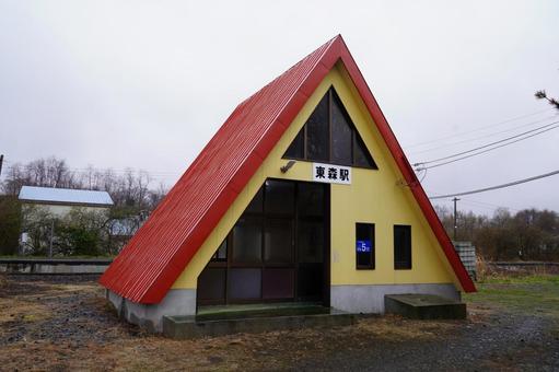 函館本線 東森駅 函館本線,東森駅,ニチロの写真素材