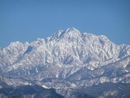 立山連峰剱岳の写真