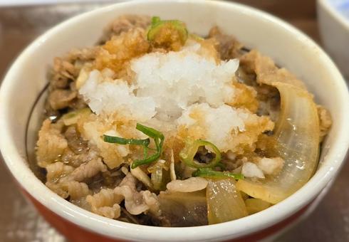 鬼おろし丼 鬼おろし丼,大根おろし,牛丼の写真素材