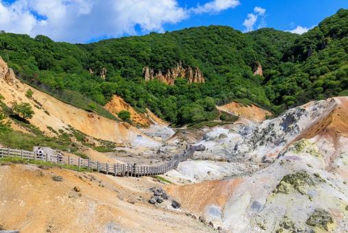 登別地獄谷 登別地獄谷 地獄谷,登別地獄谷,登別の写真素材