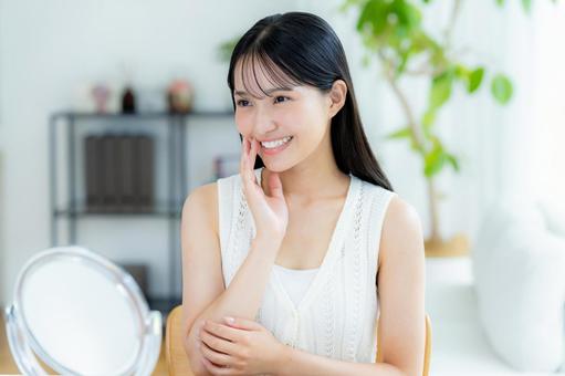 若い女性の美容イメージ 美容,ビューティー,女性の写真素材