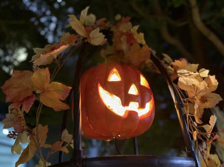 ハロウィンの飾り-かぼちゃのランタン ハロウィンの飾り-かぼちゃのランタンの写真