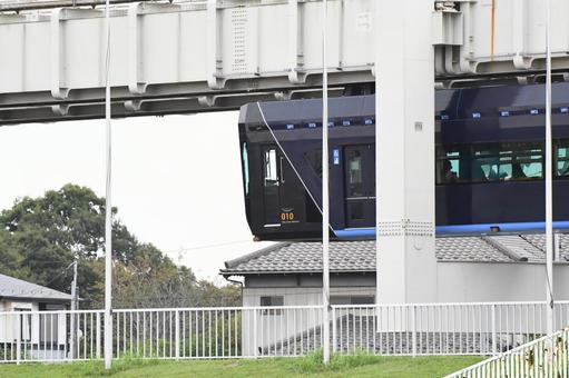 モノレール モノレール モノレール,千葉都市モノレール,千葉モノレールの写真素材